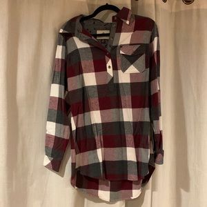 1/4 button down flannel